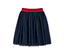 Bleu foncé avec taille rouge scintillante
