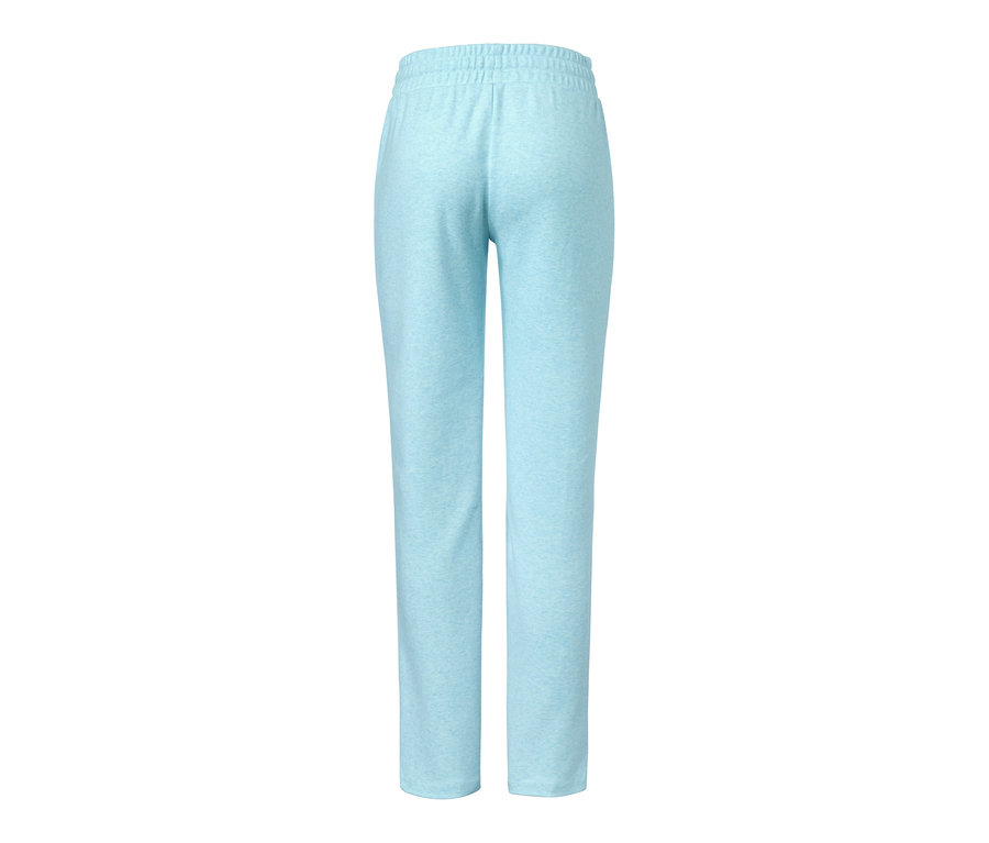 Vue arrière d'un pantalon d’intérieur bleu clair.