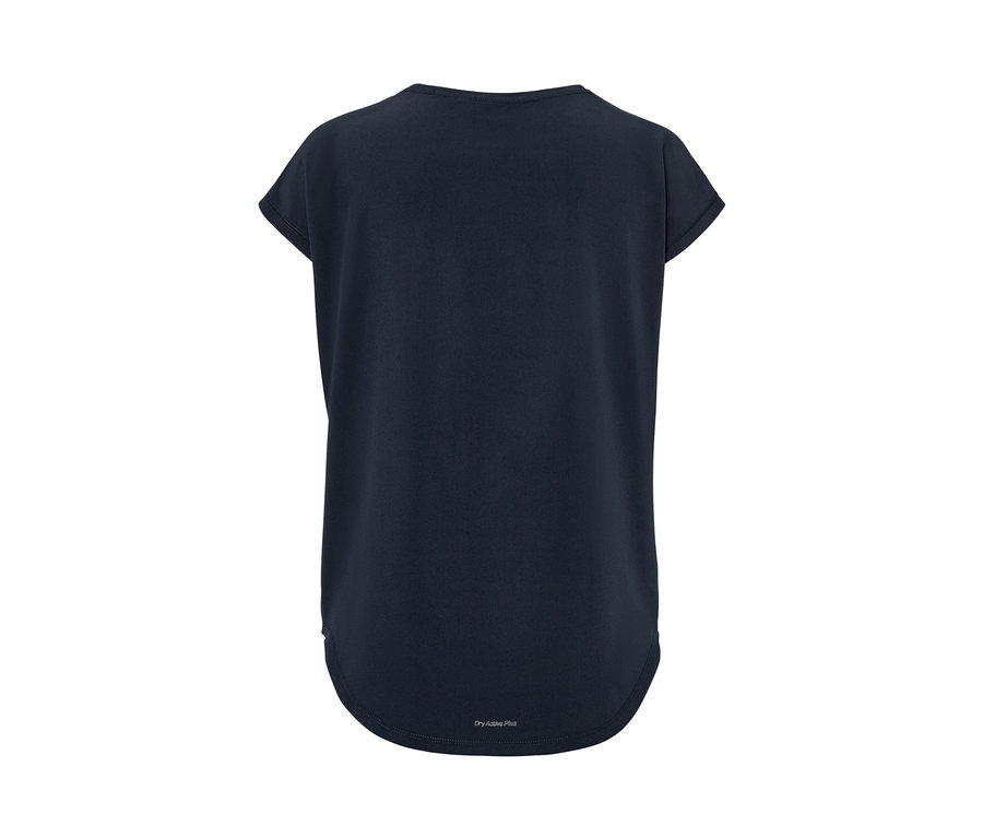 T-shirt de sport bleu foncé.