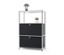 Commode en métal noire « CN3 » avec 2 compartiments à abattants.