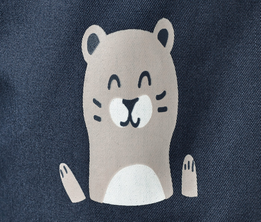 Détail d'un pantalon à enfiler pour enfant – Fit «
Ella », loutre.