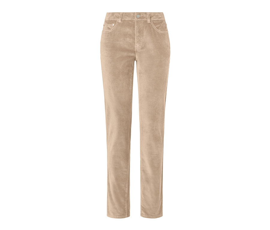 Pantalon en velours camel.