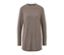 Long pull en maille taupe.