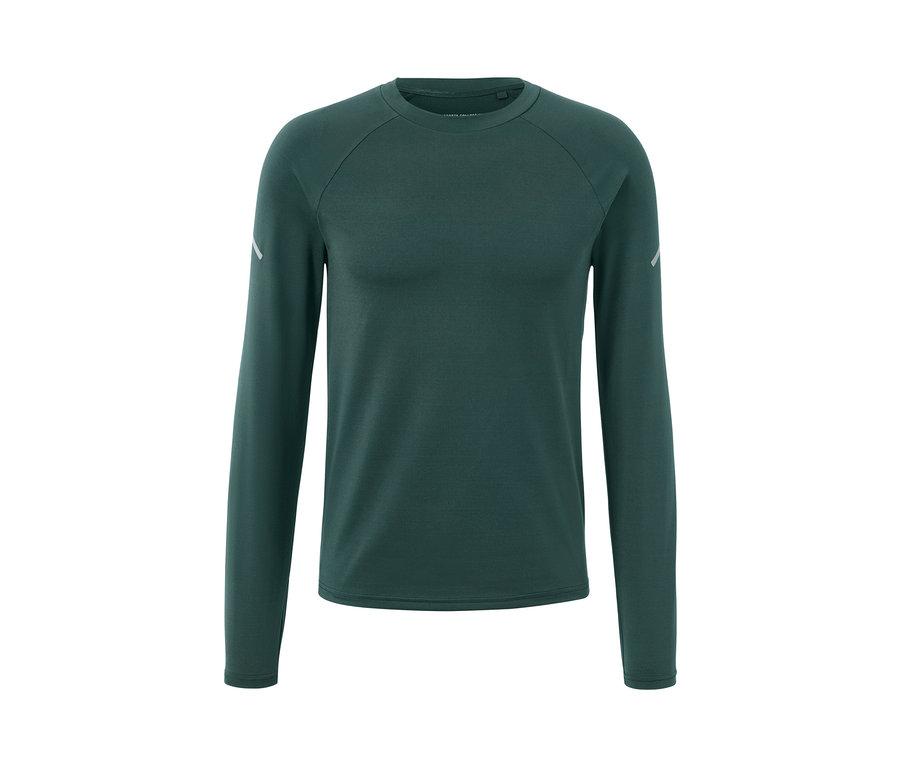 T-shirt technique manches longues vert.