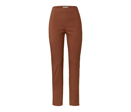 Pantalon stretch cognac.