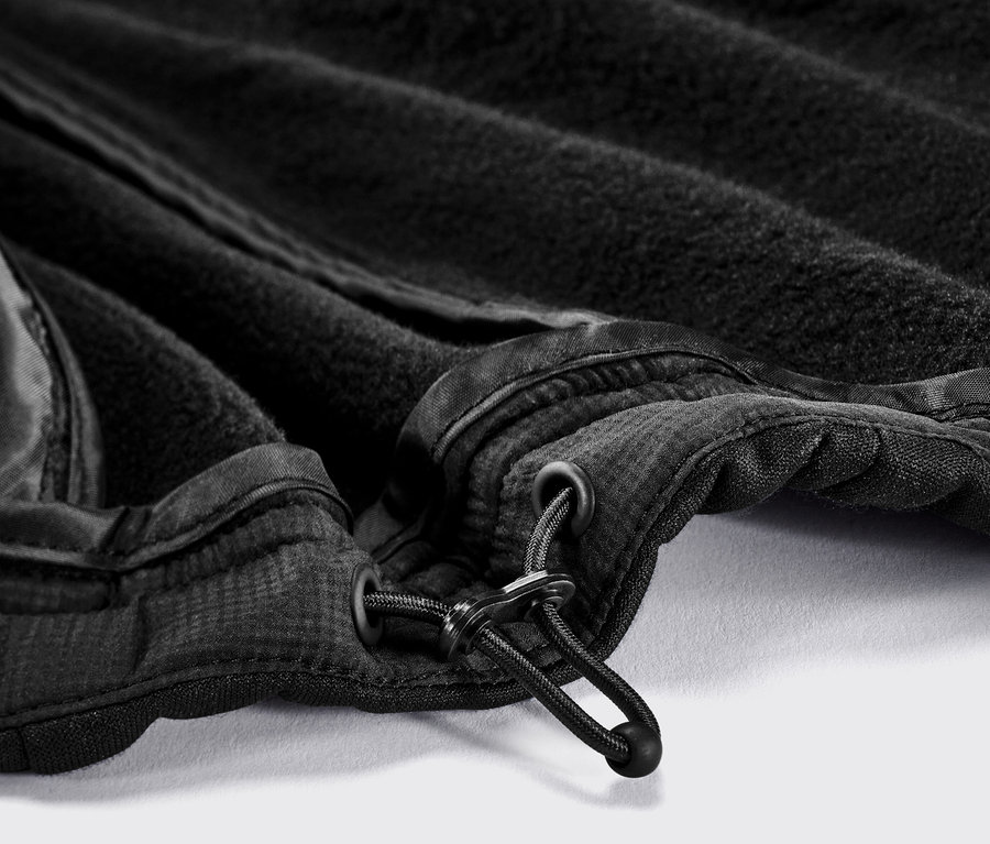 Gros plan sur un gilet sans manches thermique.