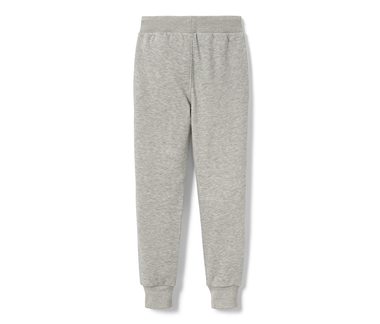 Pantalon en sweat gris chiné pour enfant.