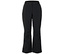 Pantalon de ski noir sur fond blanc.