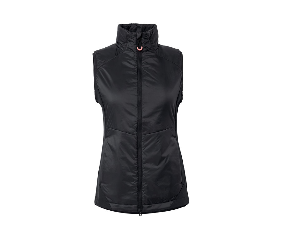 Veste sans manches hybride noire « pack light » zippée.