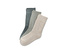 1x beige chiné, 1x vert foncé, 1x vert