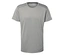 T-shirt gris à manches courtes sur fond blanc.