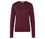 Pull en maille fine de laine mérinos rouge foncé.