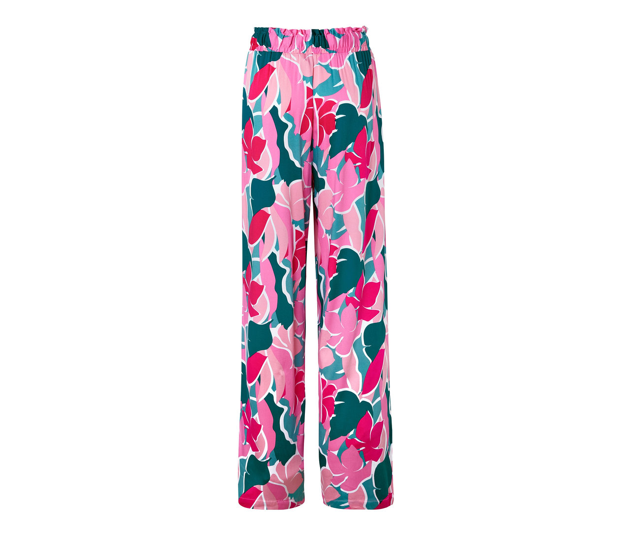 Pantalon relax à motif floral.