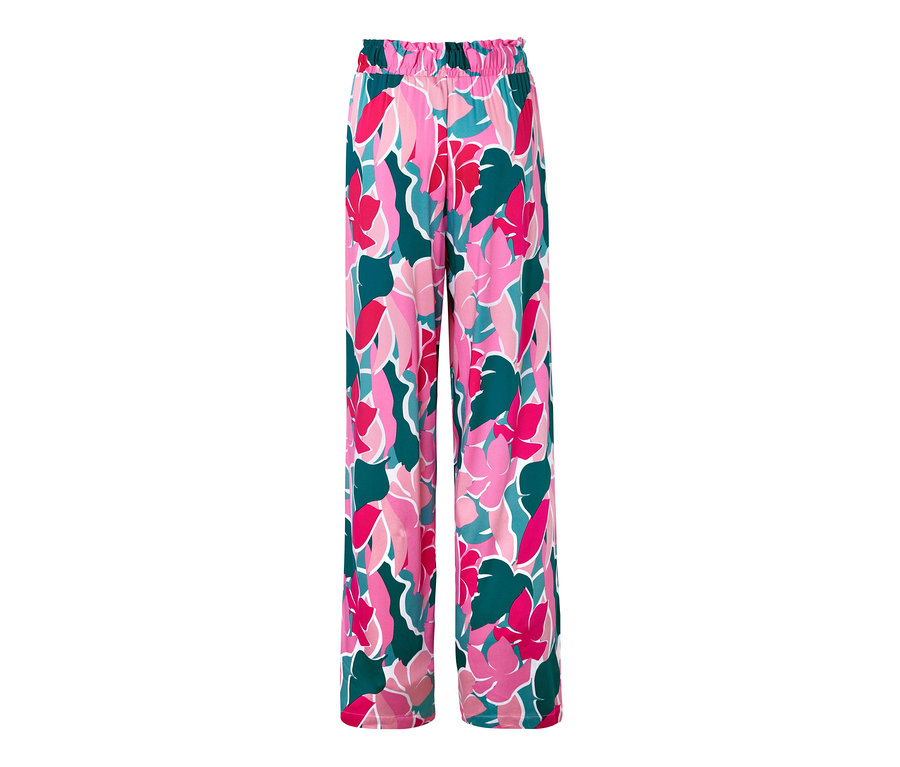 Pantalon relax à motif floral.