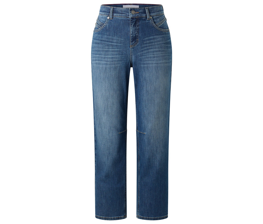 Jean Angels Denim «	Evi » bleu sur fond blanc.