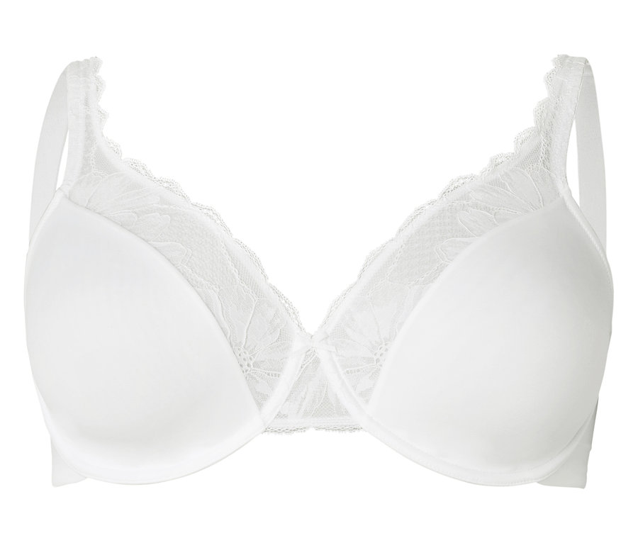 Soutien-gorge blanc avec dentelle.