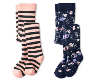 Bleu foncé avec motif floral et bleu foncé-rose à rayures