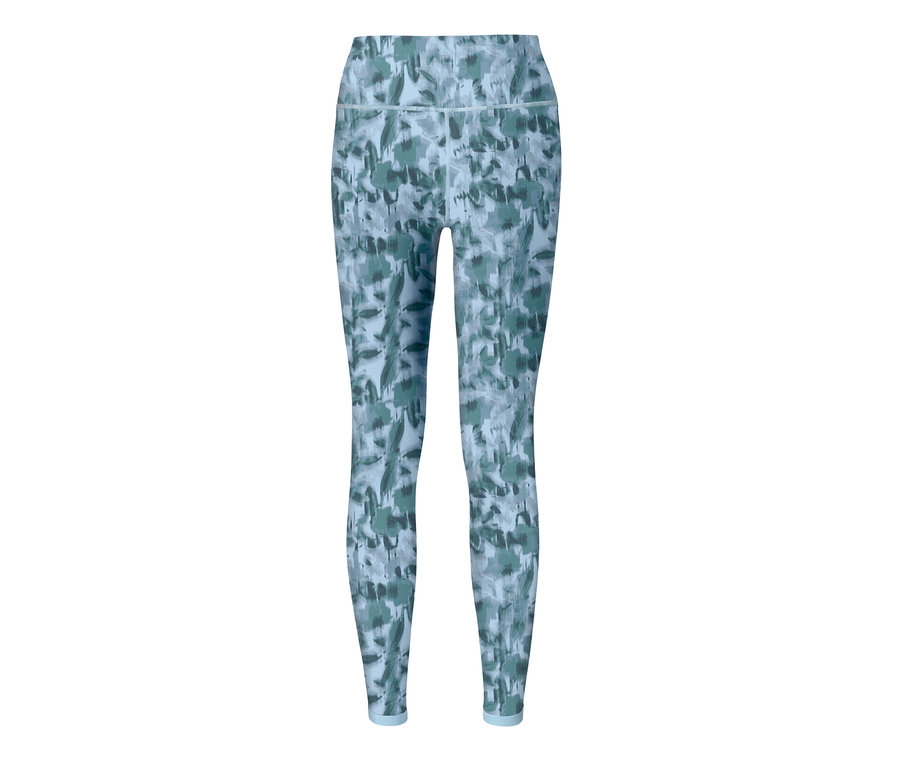 Legging de sport réversible bleu.