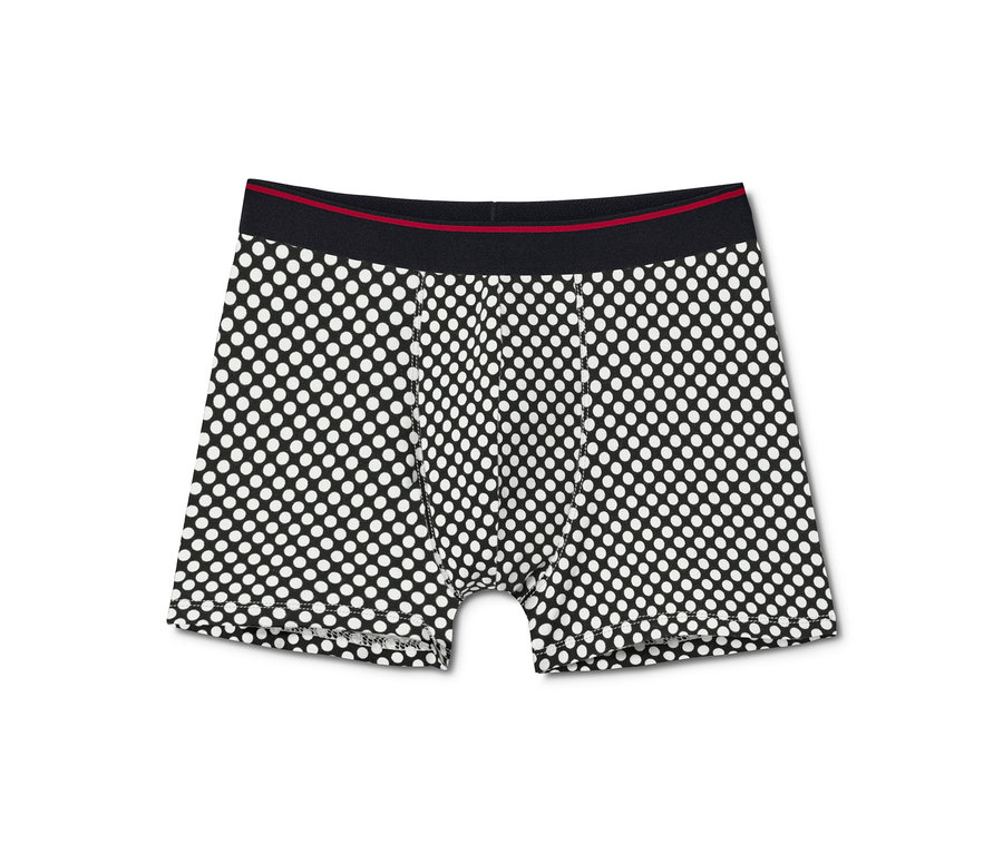 2 boxers gris à imprimé intégral.
