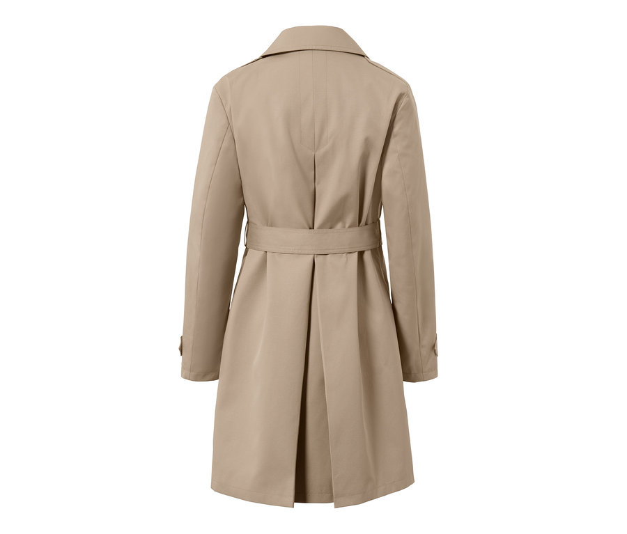 Vue arrière d'un trench-coat.