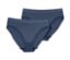 Deux culottes sans coutures bleues avec de la dentelle.