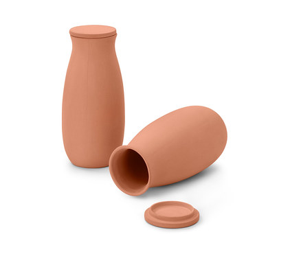 2 aides à l’arrosage en terre cuite, grand