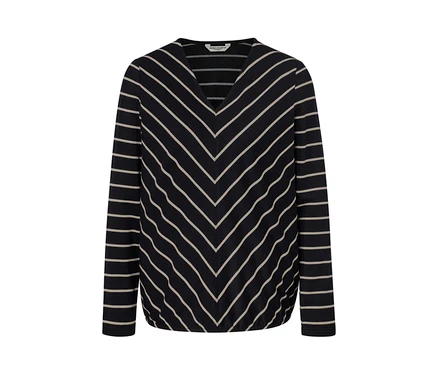 Blouse rayée en modal mélangé.