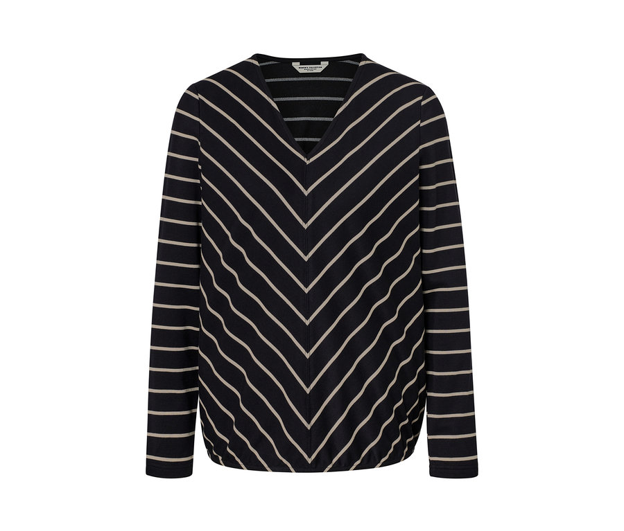 Blouse rayée en modal mélangé.