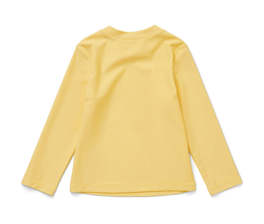 T-shirt jaune à manches longues pour enfant avec protection UV 80, koala.