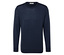 Pull bleu marine en tricot à manches longues.