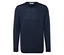 Pull en laine mérinos bleu foncé chiné.