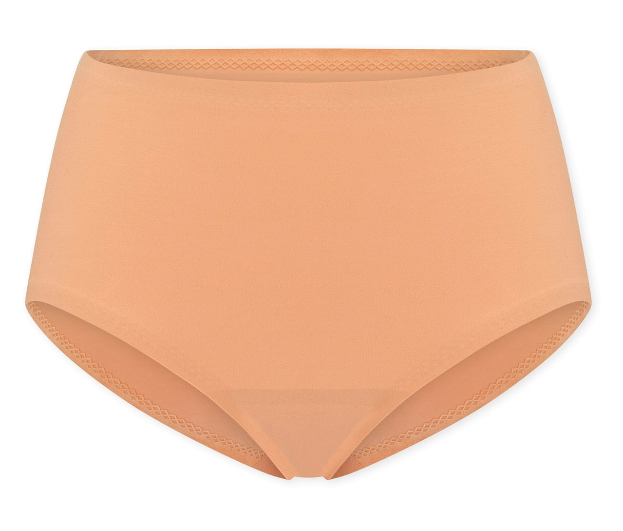 Slip maxi invisible SCHIESSER couleur érable, taille haute et sans coutures.