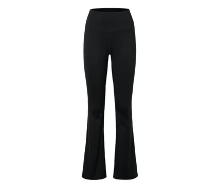 Leggings noirs évasés.