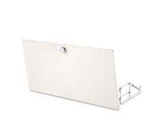 Blanc mat<br>Poignées chromées
