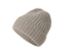 Bonnet en maille taupe avec de la laine.