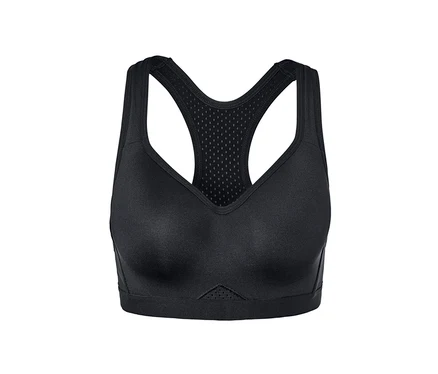 Soutien-gorge de sport noir.