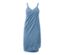 Robe-linge de toilette bleue.