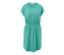 Robe en jersey vert menthe avec manches courtes et taille élastique.