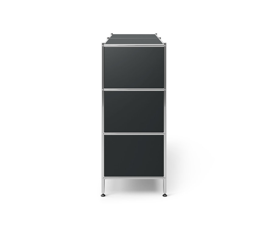 Commode en métal noire « CN3 » avec 6 tiroirs.