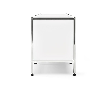 Meuble bas en métal blanc « CN3 » à 3 abattants.