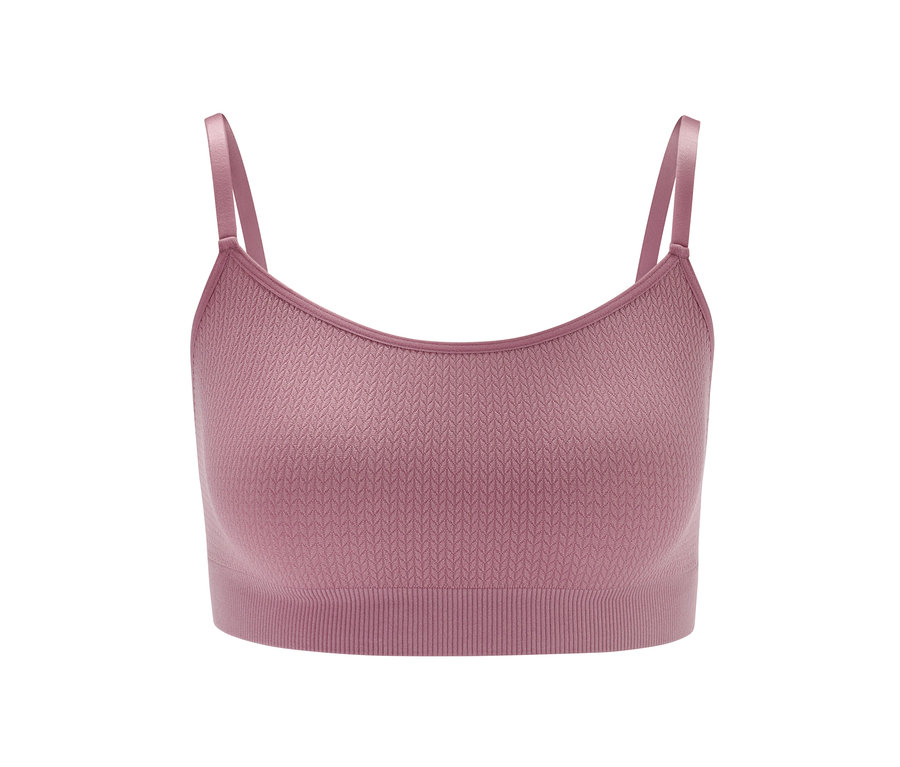 Détail d'un soutien-gorge sans coutures avec structure.