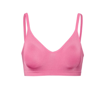 Soutien-gorge doux sans coutures rose.