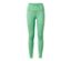 Legging de sport réversible vert avec motif géométrique.