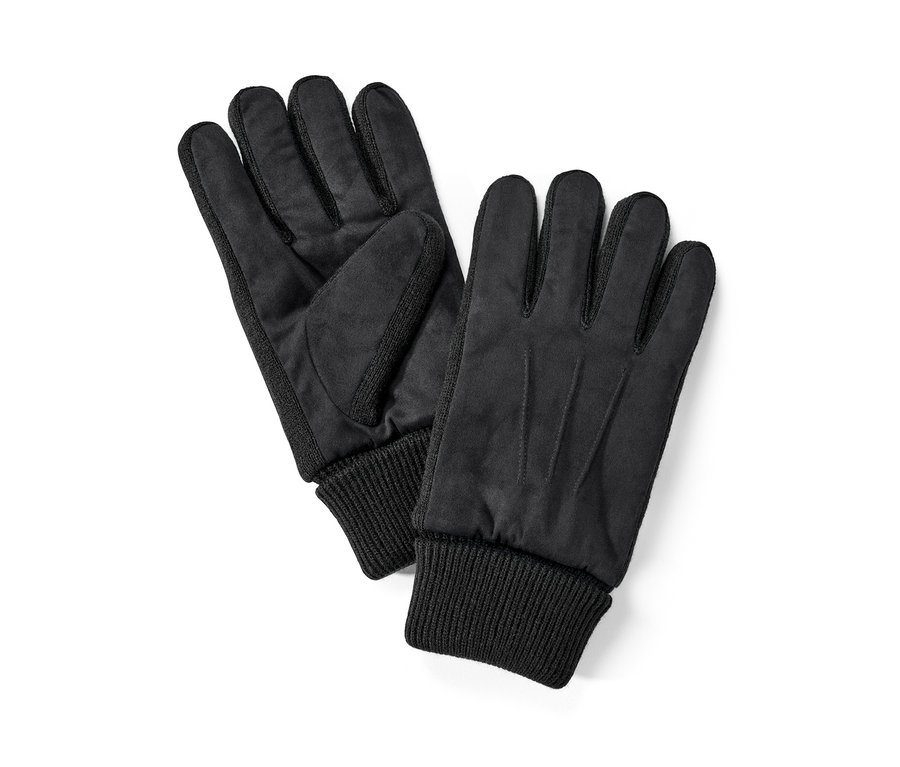Deux gants noirs.