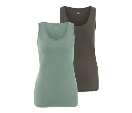 Deux tops verts.