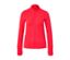Veste de sport rouge avec fermeture éclair au milieu.