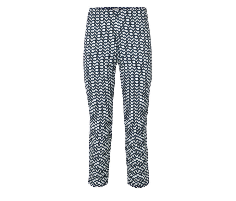Pantalon stretch imprimé 7/8.