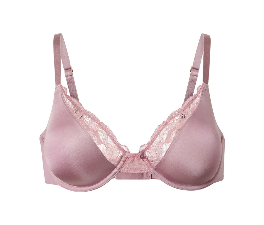 Soutien-gorge à armatures rose.