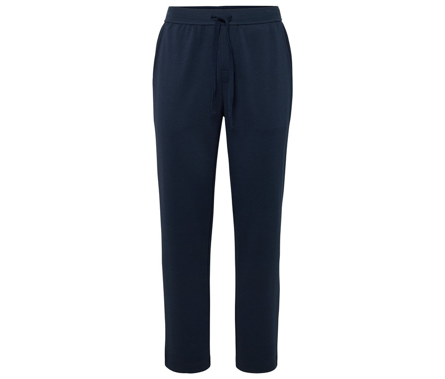 Pantalon de survêtement bleu marine avec cordon de serrage.