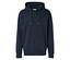 Sweat à capuche zippé bleu marine.